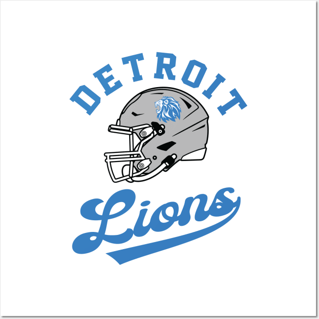 Detroit Lions Wall Art by Cemploex_Art